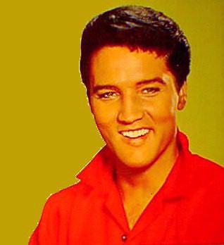 Elvis Presley - mit rotem Hemd